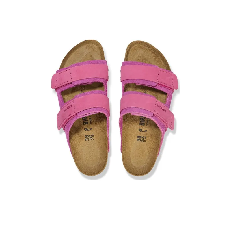 Birkenstock Slide Slippers Women's Fuchsia Narrow-3