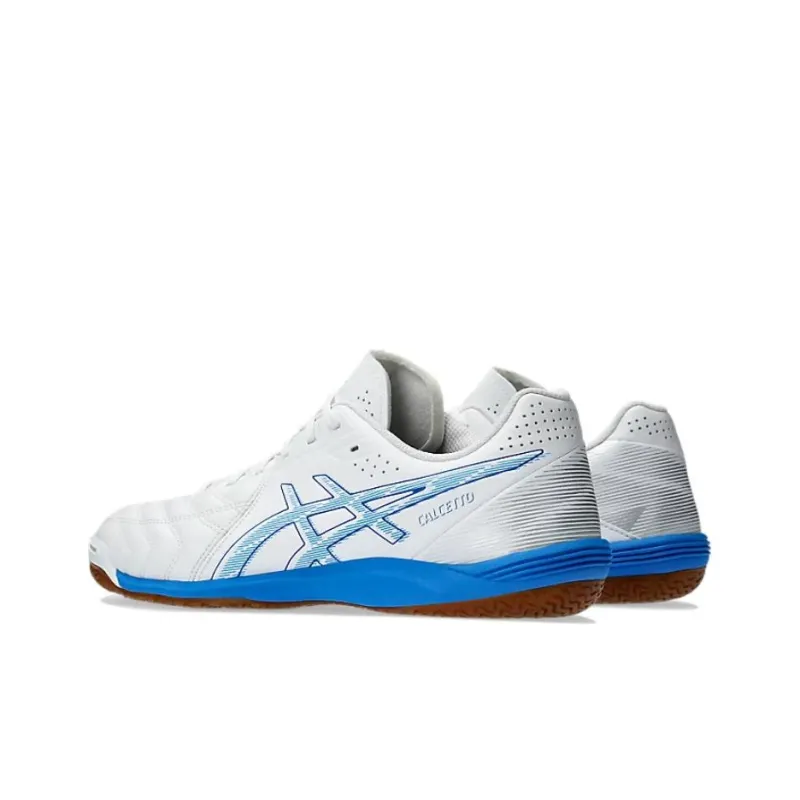 Asics Calcetto Wd 9 Wide 'White Electric Blue'-3