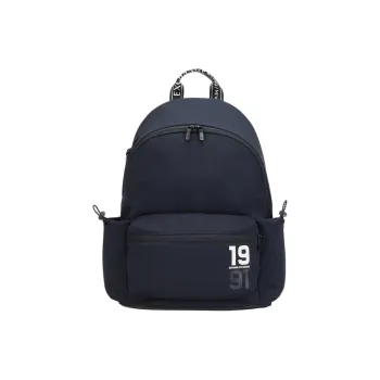 EMPORIO ARMANI Fabric Backpack Men's Navy Blue