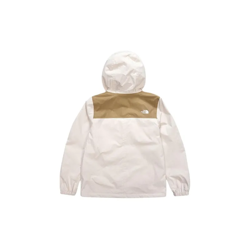 THE NORTH FACE Antora Outdoor Hiking Water Resistant Windproof Wear Resistant Windbreaker Jacket Women's Beige-1