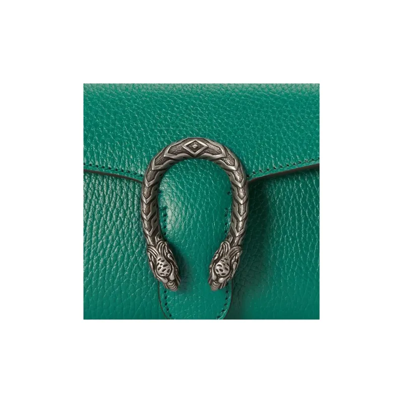 GUCCI Dionysus Leather Crossbody Bag Shoulder Bag Women's Green-9