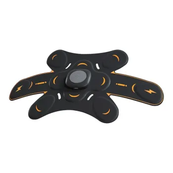 SmartVK Abs Stimulator Patches Black Unisex Abdominal Muscle Training