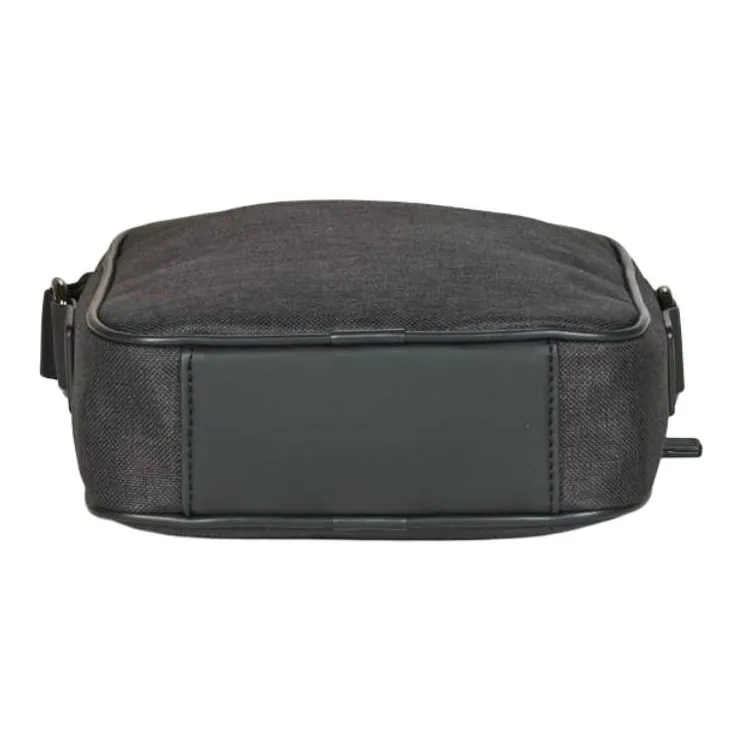 H HEXAGONA PARIS Synthetic Material Crossbody Bag Regular Unisex Black-2