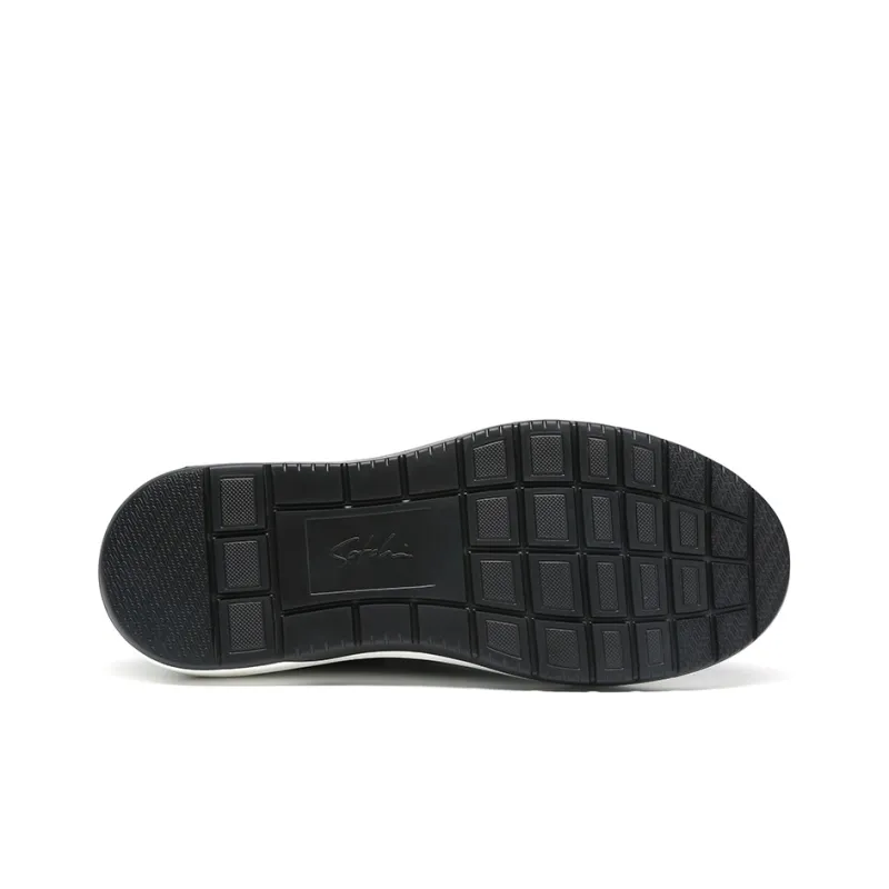 Satchi Cushioned Slip Resistant Abrasion Resistant Breathable Low Top Skateboard Shoes Men's Black 3CM-5