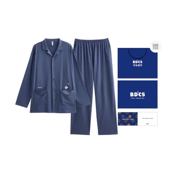 Peninsula City SS24 Pajama Set Men's Gift Box Set Sea Abyss Blue