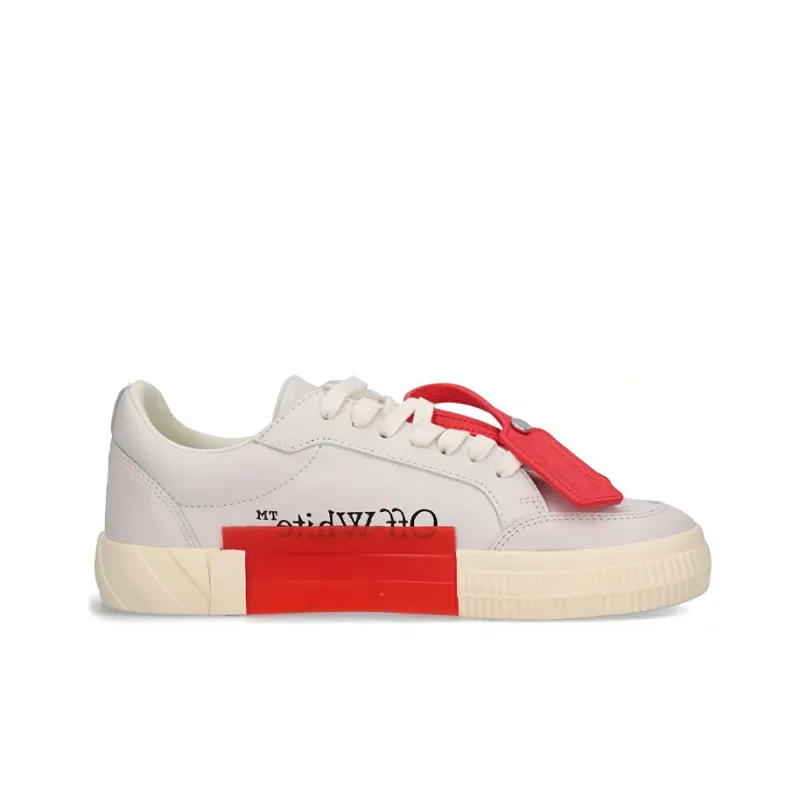 OFF WHITE Vulc Leather Sneaker Grey White-1