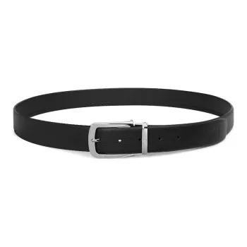 TangGuh Premium Cow Leather Belts Pant Belt Men's Black Width: 3.4CM