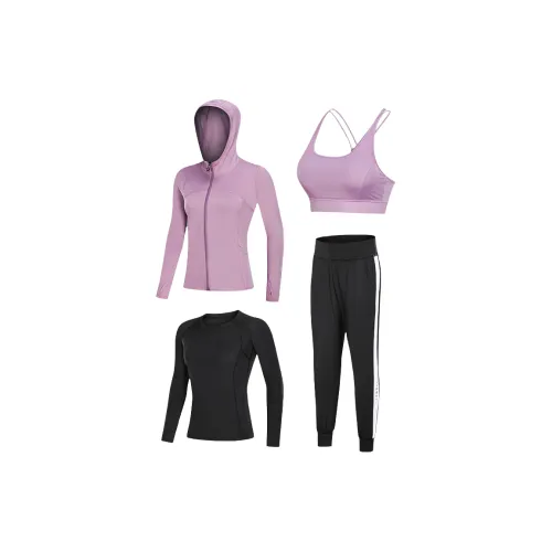 ACRUNU Yoga Top Running Loose Fit Sports Top Long-Sleeved Breathable Underwear Pilates Training Quick Dry Fitness Set
