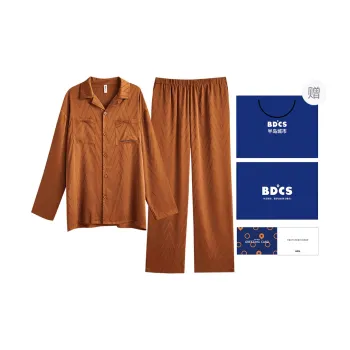 Peninsula City SS24 Pajama Set Men's Pomelo Gold