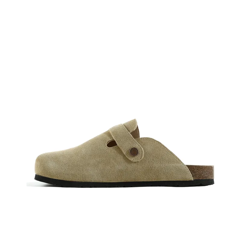 RO Closed Toe Slippers Unisex Khaki Gray-6