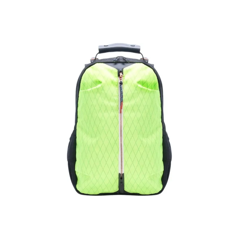 FREQUENTFLYER Nylon Backpack Large Size Unisex Neon Yellow-0