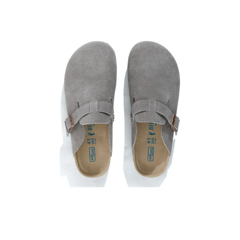 RO Closed Toe Slippers Unisex Khaki Gray-19