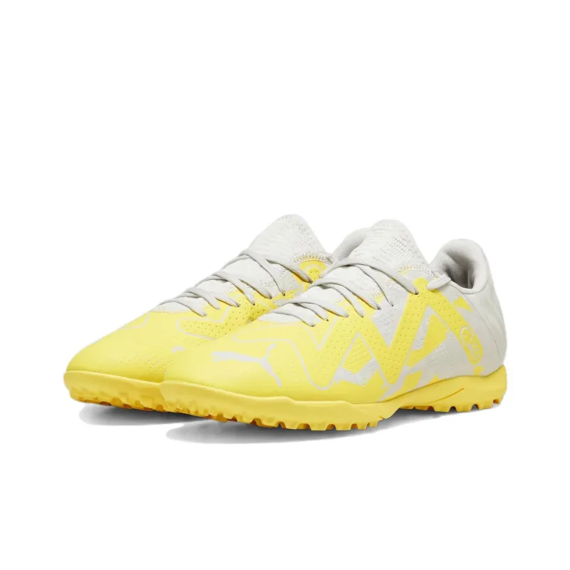 PUMA Future Play TT Rubber Broken Studs Slip Resistant Soccer Shoes Men's Yellow White-2