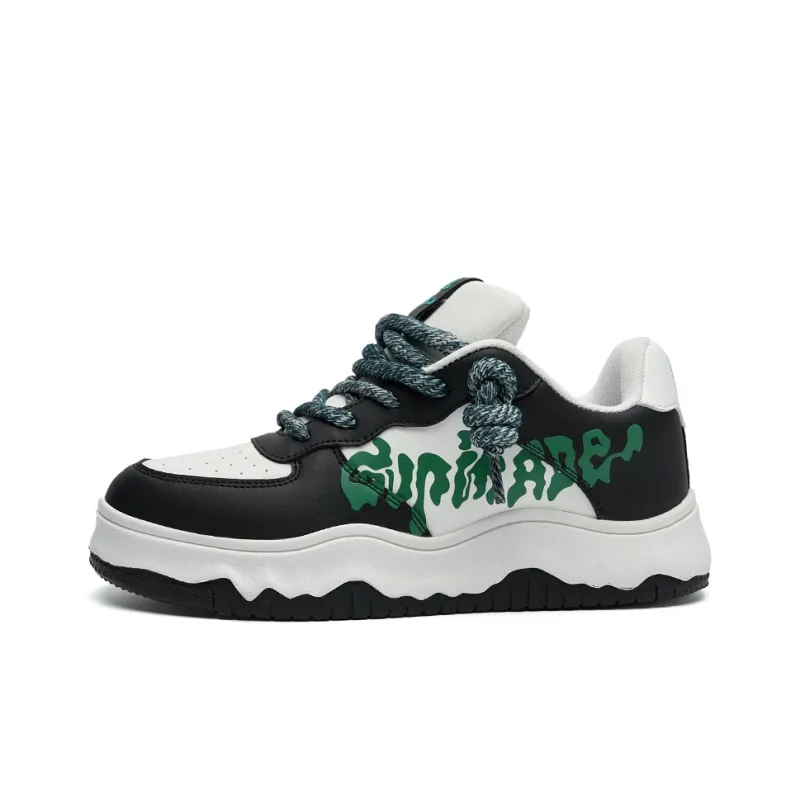 Isolated Manufacturing Coverage Slip-Resistant Cushioning Height Increasing Low-Top Skateboard Shoes Unisex-10