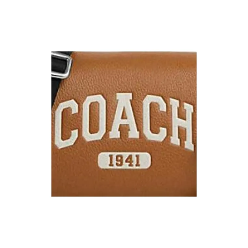 COACH Cow Leather Shoulder Bag Crossbody Bag Small Size Women's Light Brown-3