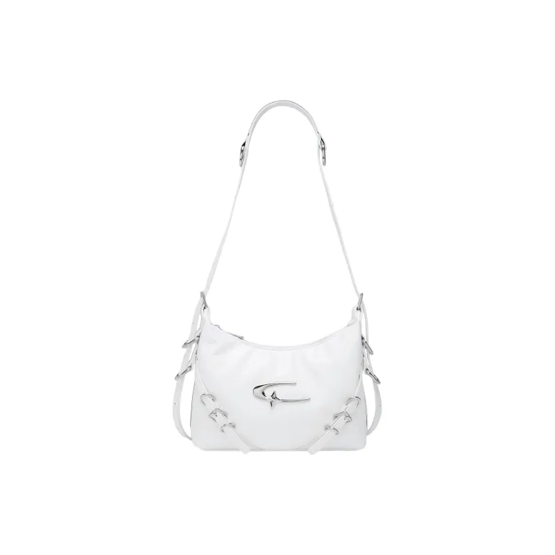 UNITE STAR PU Crossbody Bag Shoulder Bag Regular Women's Silver/White/Black-7