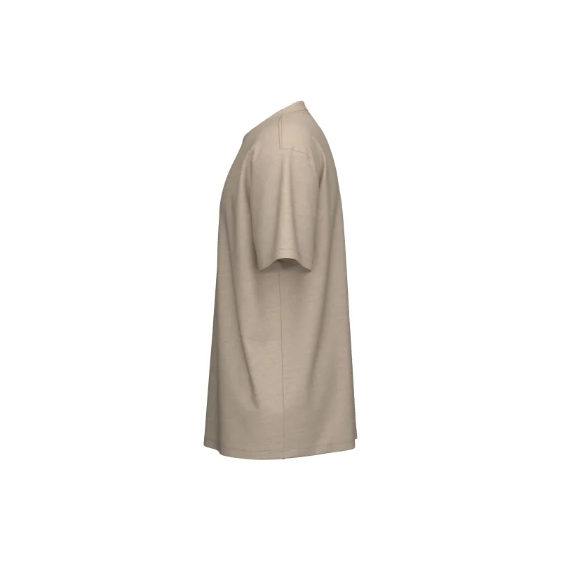 NBA Drop Shoulder Sleeve T Shirt Unisex Beige Khaki-1