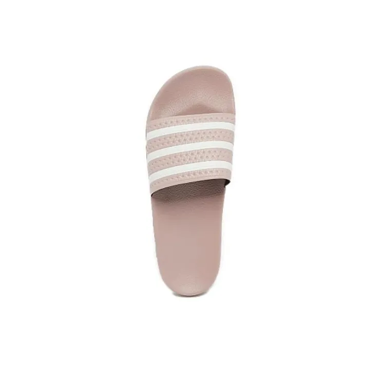 Adidas Originals ADILETTE Rubber Sole Abrasion Resistant Slide Slippers Unisex Pink-3