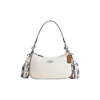 COACH Teri Cow Leather With Artificial Leather Portable Crossbody Bag Shoulder Bag Women's Light Violet & Chalk White