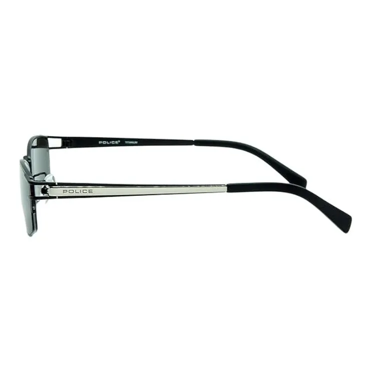 Police Titanium Irregular Shape Sunglasses Unisex Black-2