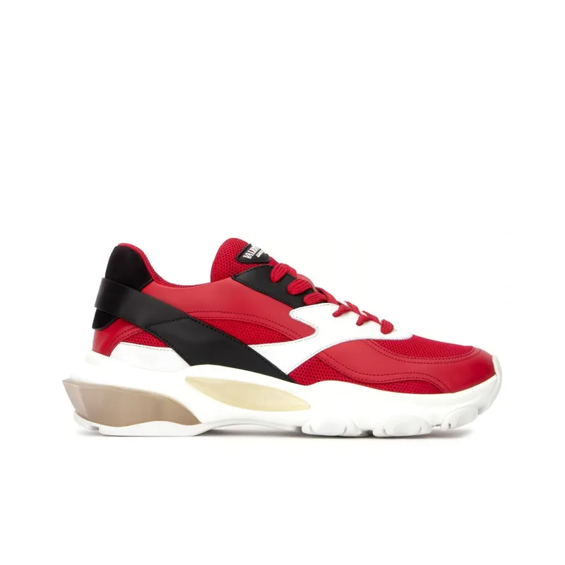 Valentino Low Top Casual Shoes Women's Red-1