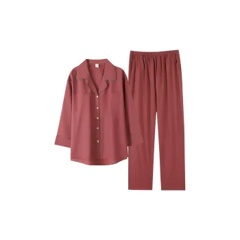 ZumashL Pajama Set Women's Silver Star Begonia Red