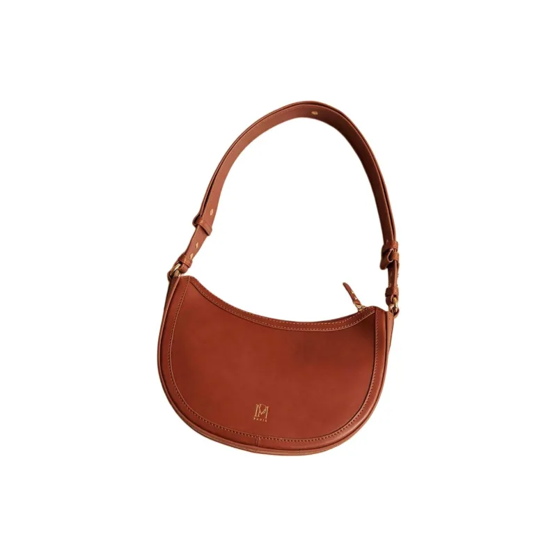 Petite Mendigote Cow Leather Portable Crossbody Bag Shoulder Bag Women's Camel-2