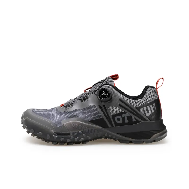 HUMTTO Cushioning, Slip Resistant, And Abrasion Resistant Low Top Outdoor Shoes Men's Chestnut Black-0