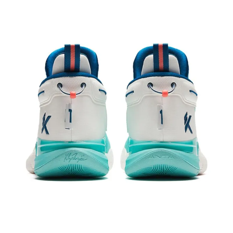 Anta KT9 Cushioning Wear Resistant Low Top Basketball Shoes Men's Blue White-2