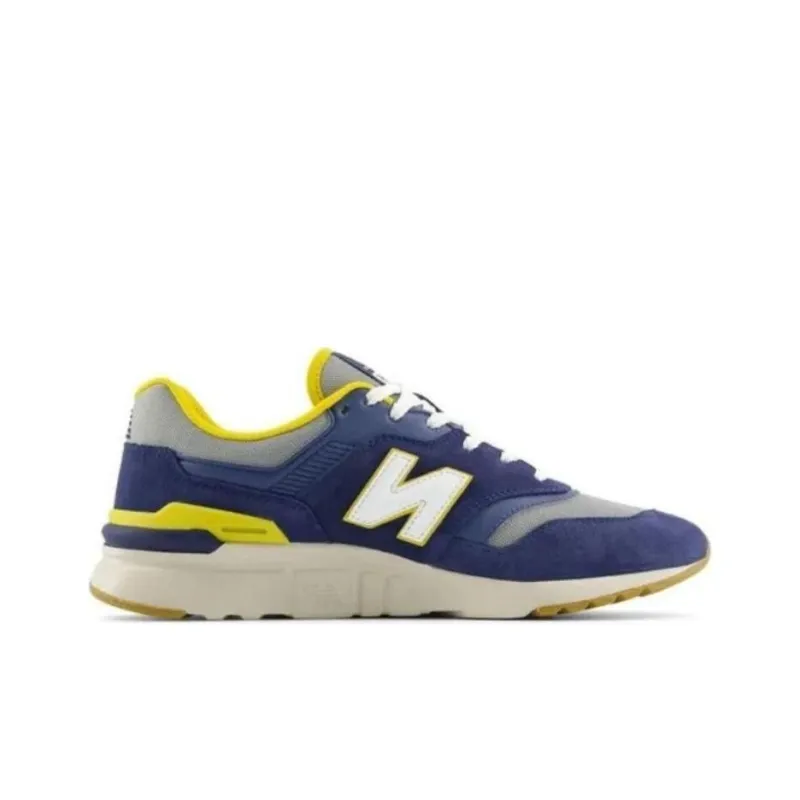 New Balance NB 997H Cushioning Anti Slip And Wear Resistant Low Top Running Shoes Men's Blue Yellow-1