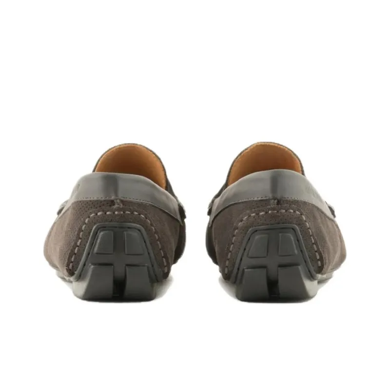 EMPORIO ARMANI Monogram print Suede Loafers-3