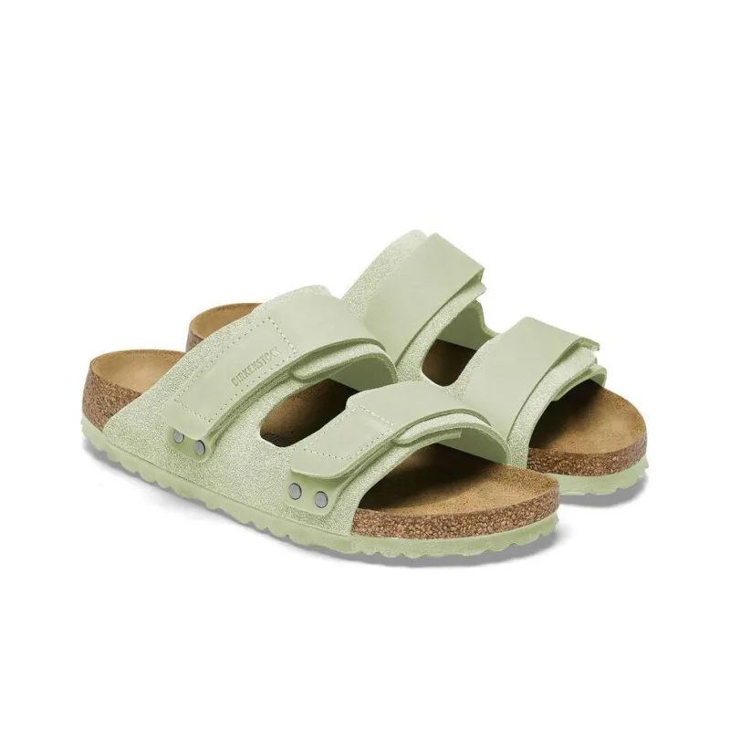 Birkenstock Slide Slippers Unisex Yellow Green Regular-2