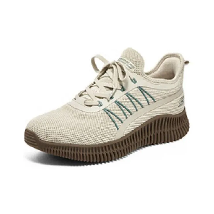 Skechers Cushioning, Wear Resistant Low Top Running Shoes Unisex Beige-2