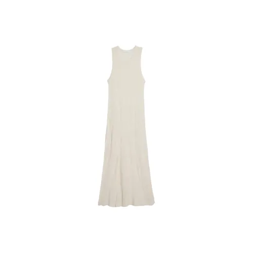 Helmut Lang Sleeveless Dresses Women's Ivory White