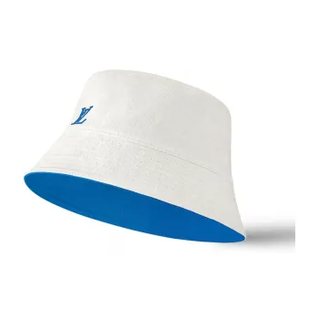 LOUIS VUITTON Cotton Bucket Hats Unisex White