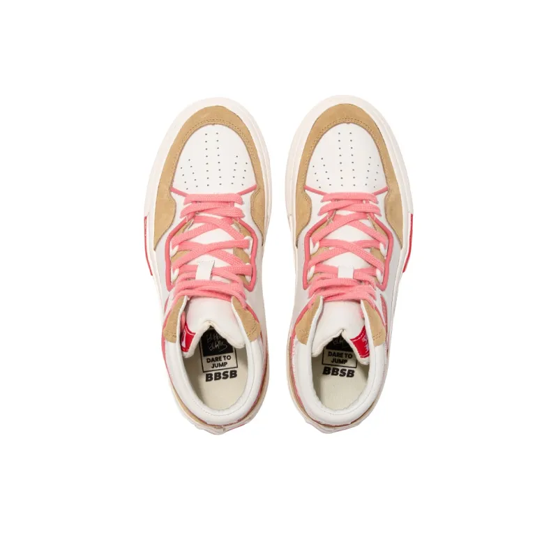 BOBBIE BURNS High-Top Casual Shoes Unisex White-3