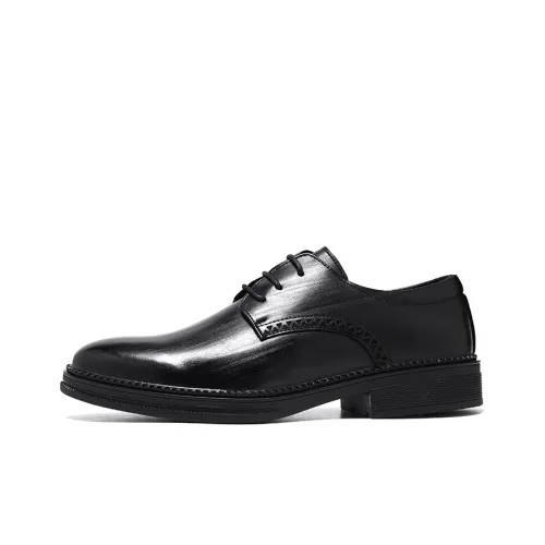 DOUBLE STAR 88 Dress Shoes Men Low-Top Black