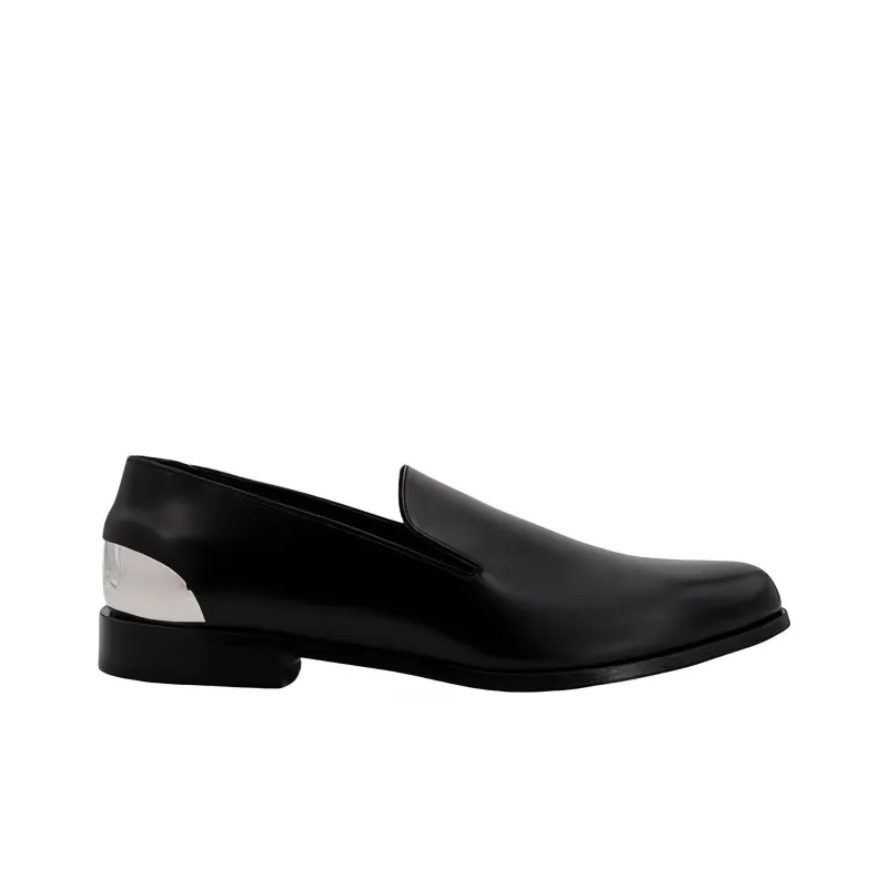 Alexander McQueen Armadillo 95 Leather Ankle Strap Pumps 'Black'-1