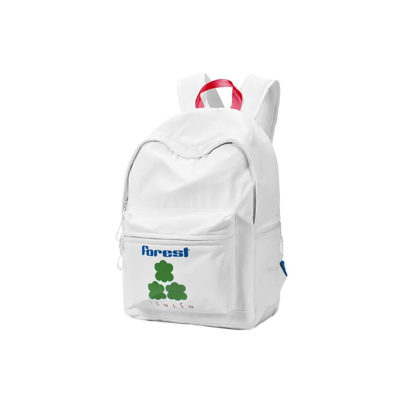 FINITE LOOP Recycled Polyester Backpack Regular Unisex White-1