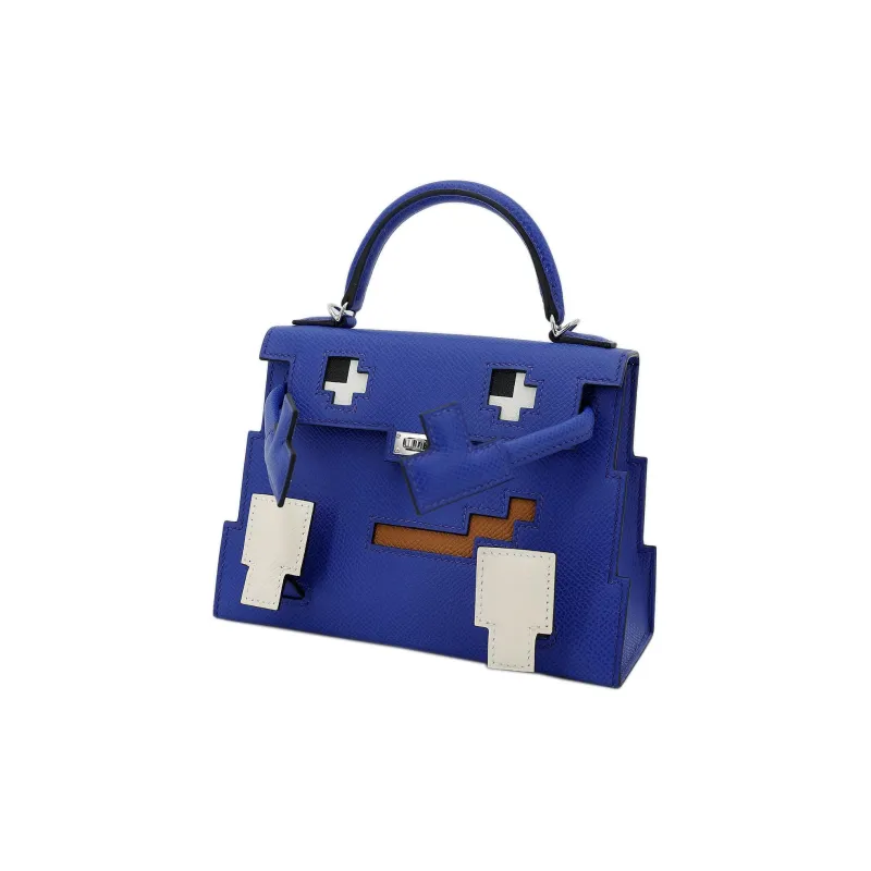 HERMES Kelly Doll Epsom Calfskin Millennium Doll Shoulder Bag Crossbody Bag Handbag Women's Royal Blue-1
