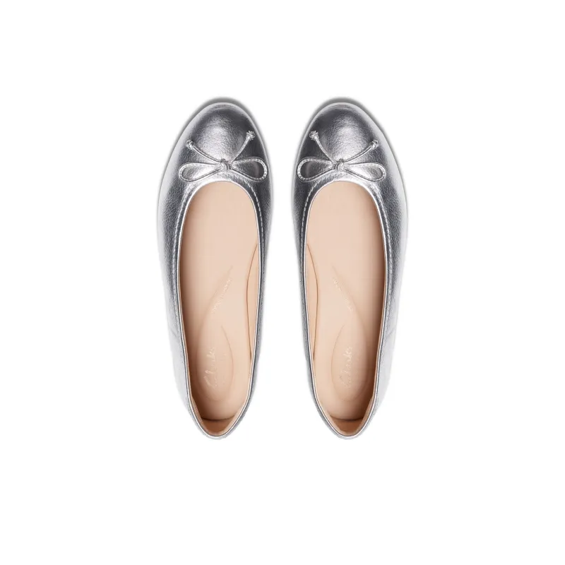 Clarks Casual Single Shoes Women's Silver-2
