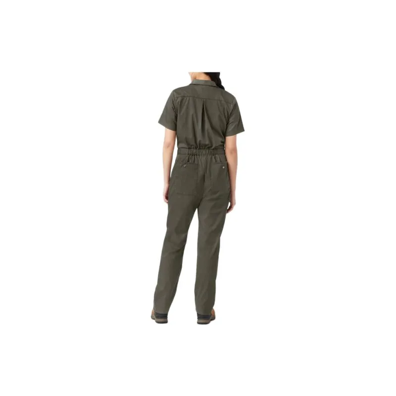 Dickies Cooling Short Sleeve Coveralls Bodysuits Women's Moss Green-1