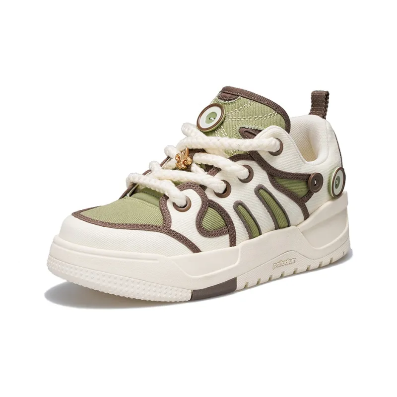 Palladium Fruit Button Shoes Low Top Skateboard Shoes Unisex Green-2