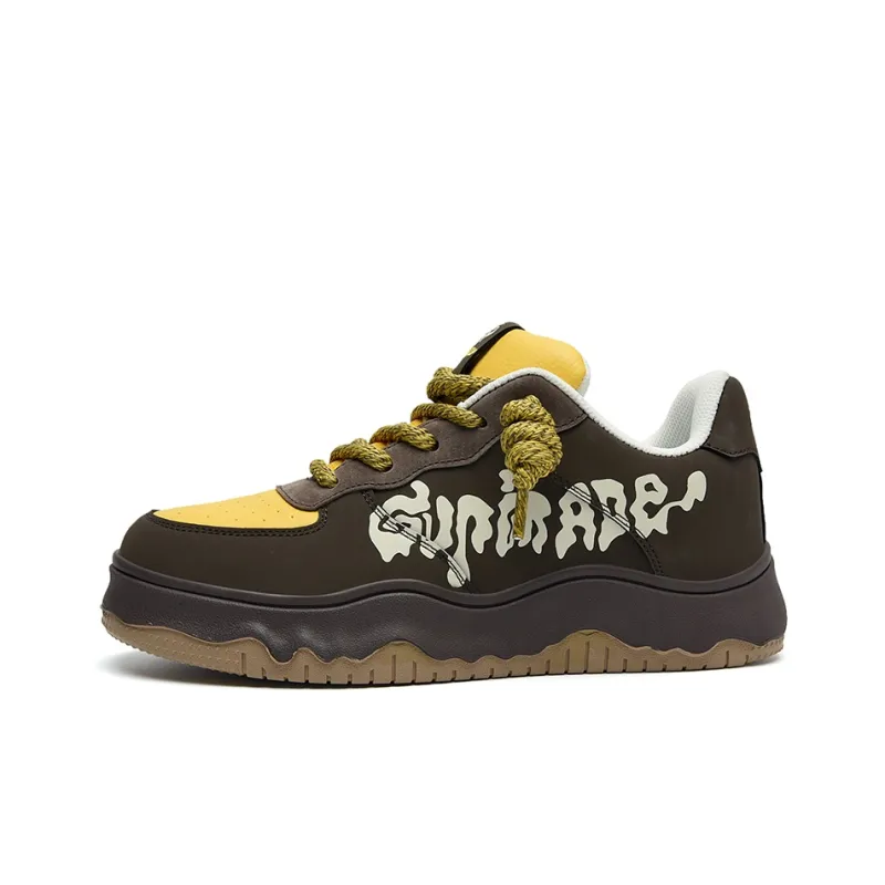 Isolated Manufacturing Coverage Slip-Resistant Cushioning Height Increasing Low-Top Skateboard Shoes Unisex-19