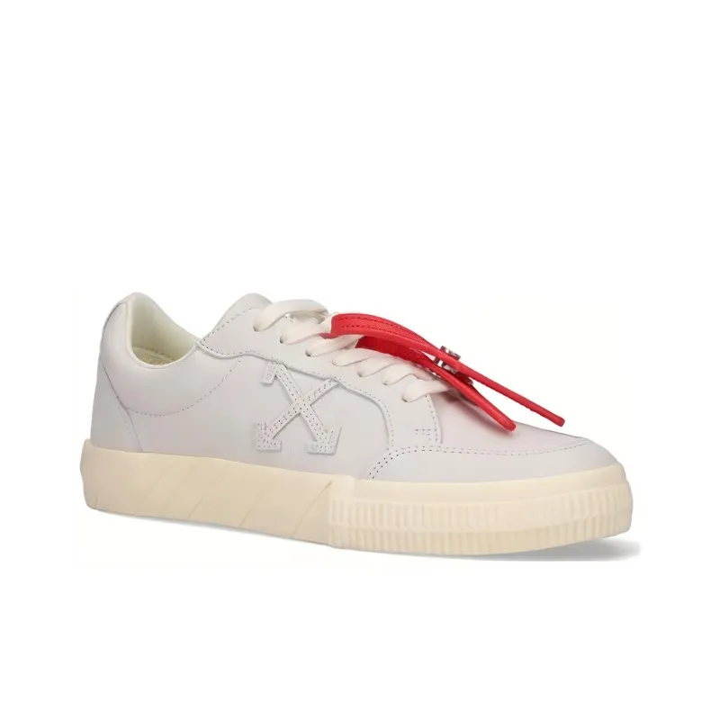 OFF WHITE Vulc Leather Sneaker Grey White-2