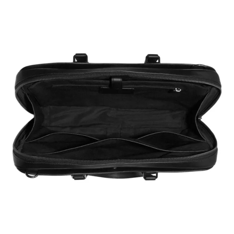 COACH Graham Cow Leather Laptop Bag, Crossbody Bag, Briefcase Large Size Men's Black-4
