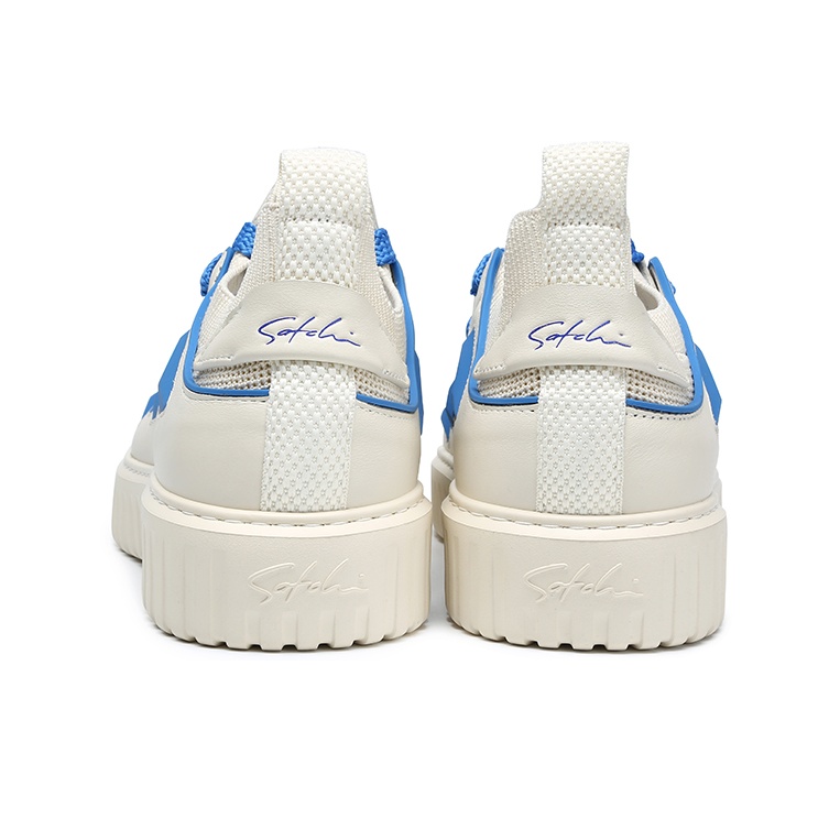 Satchi Skateboard Shoes Men Low-Top Blue White US M 6.5 - POIZON