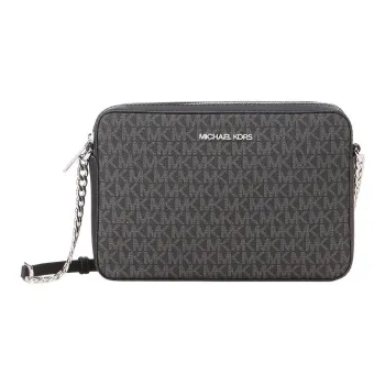 MICHAEL KORS Leather Camera Bag Shoulder Bag Crossbody Bag Medium Size Women's Black