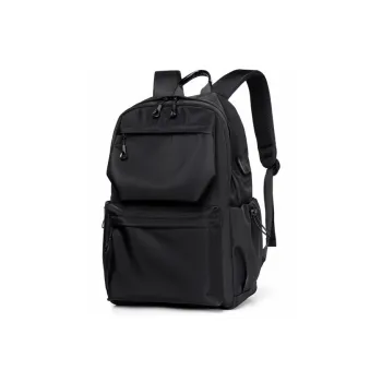 AUGTARLION Nylon Fabric Backpack Travel Bag Laptop Bag Backpack Medium Size Men's Black/Gray