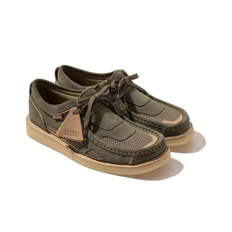 Union x Clarks Wear-Resistant Mid-Top Casual Shoes Women's Green-2
